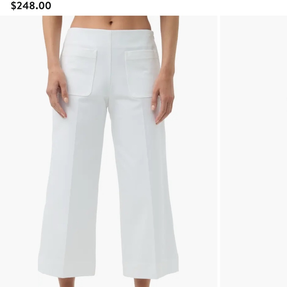 Trina Turk White Wide-Leg Pants